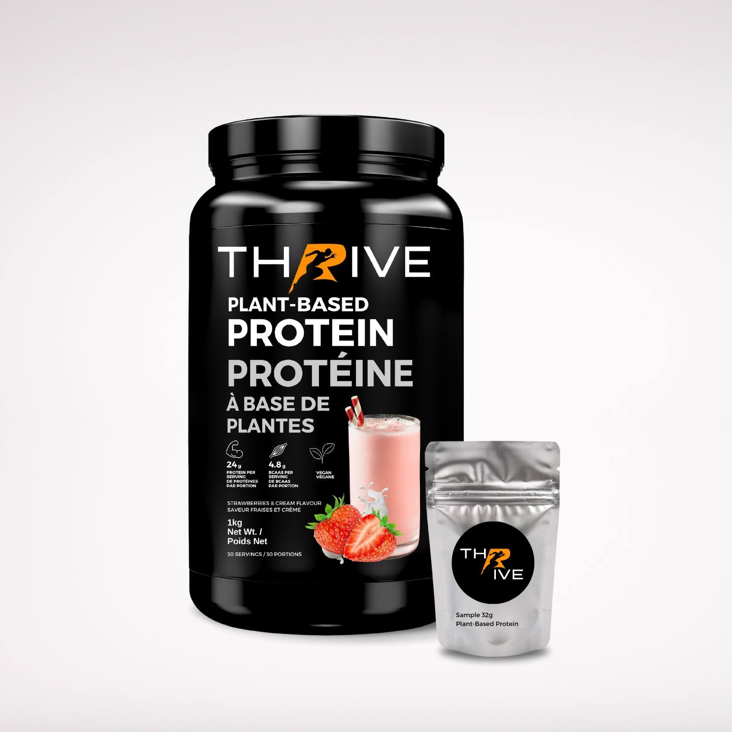 Thrive  Plant-Based Protein Sample Strawberries & Cream