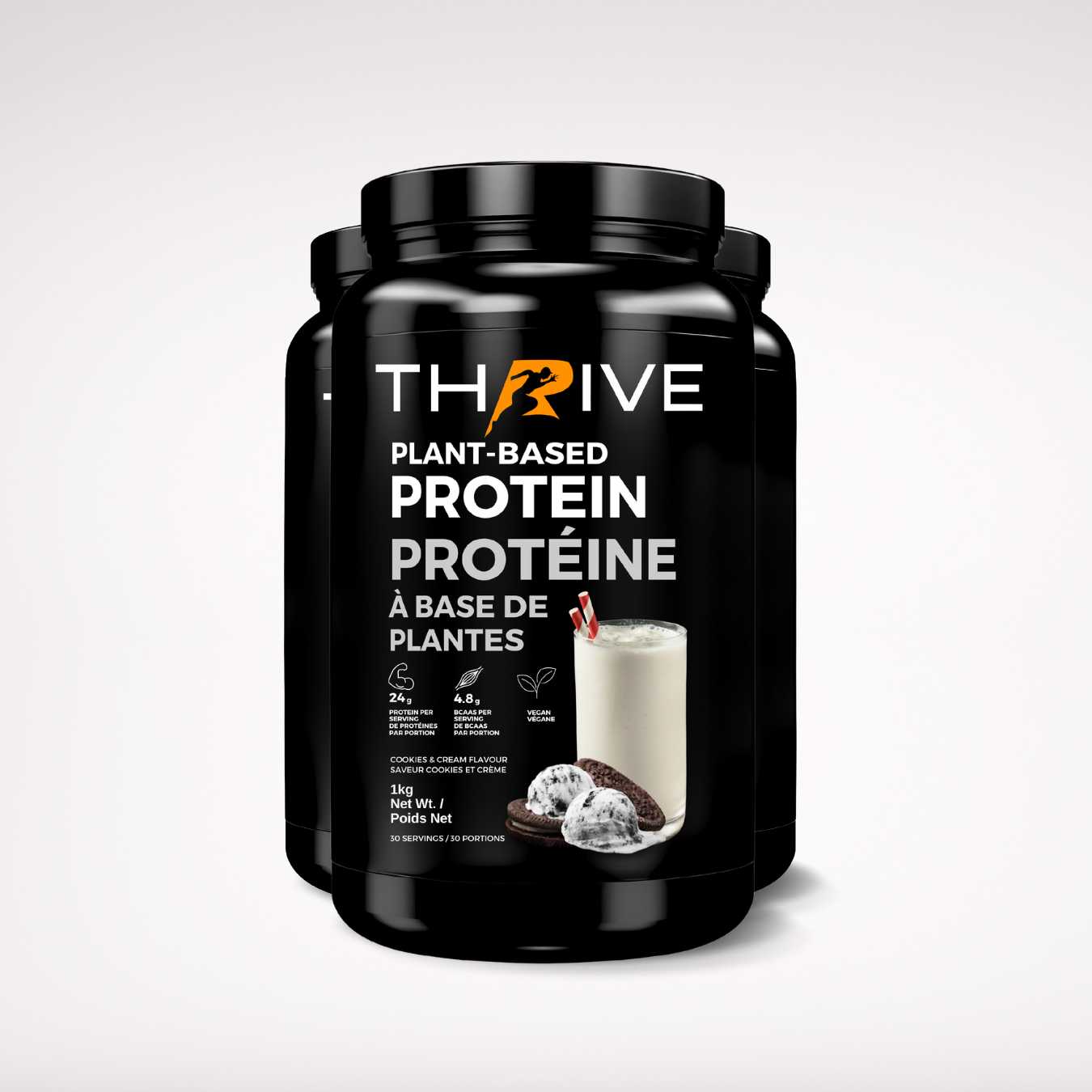 Thrive Plant-Based Protein Cookies & Cream (3 Units)