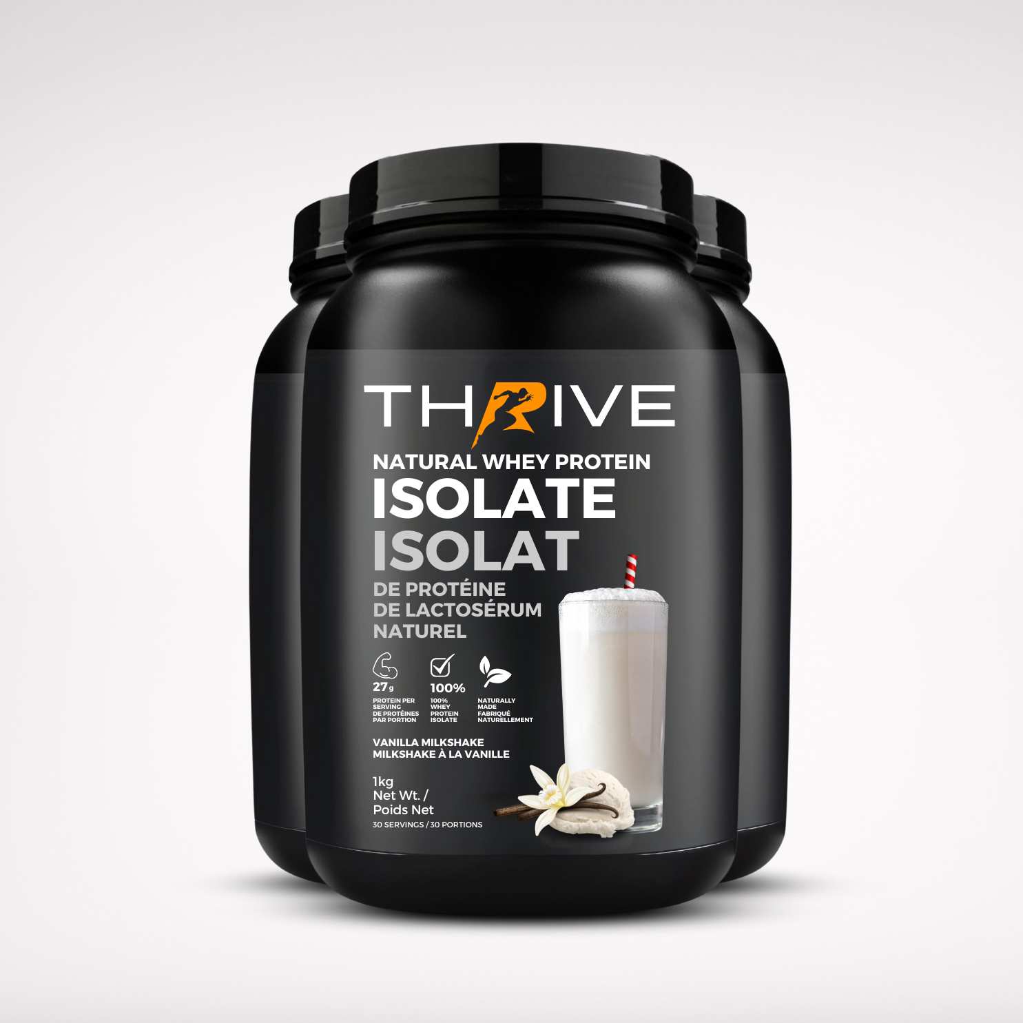 Natural Whey Protein Isolate (Vanilla) 3 Units