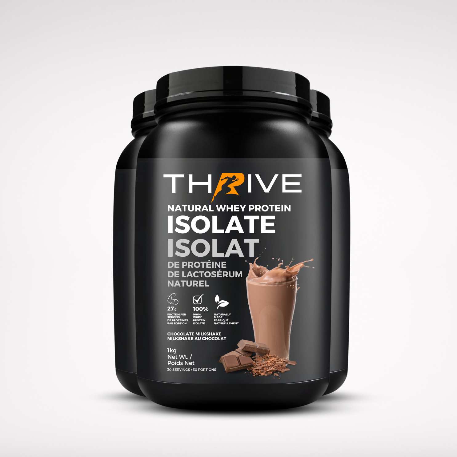 Natural Whey Protein Isolate (Chocolate) 3 Units