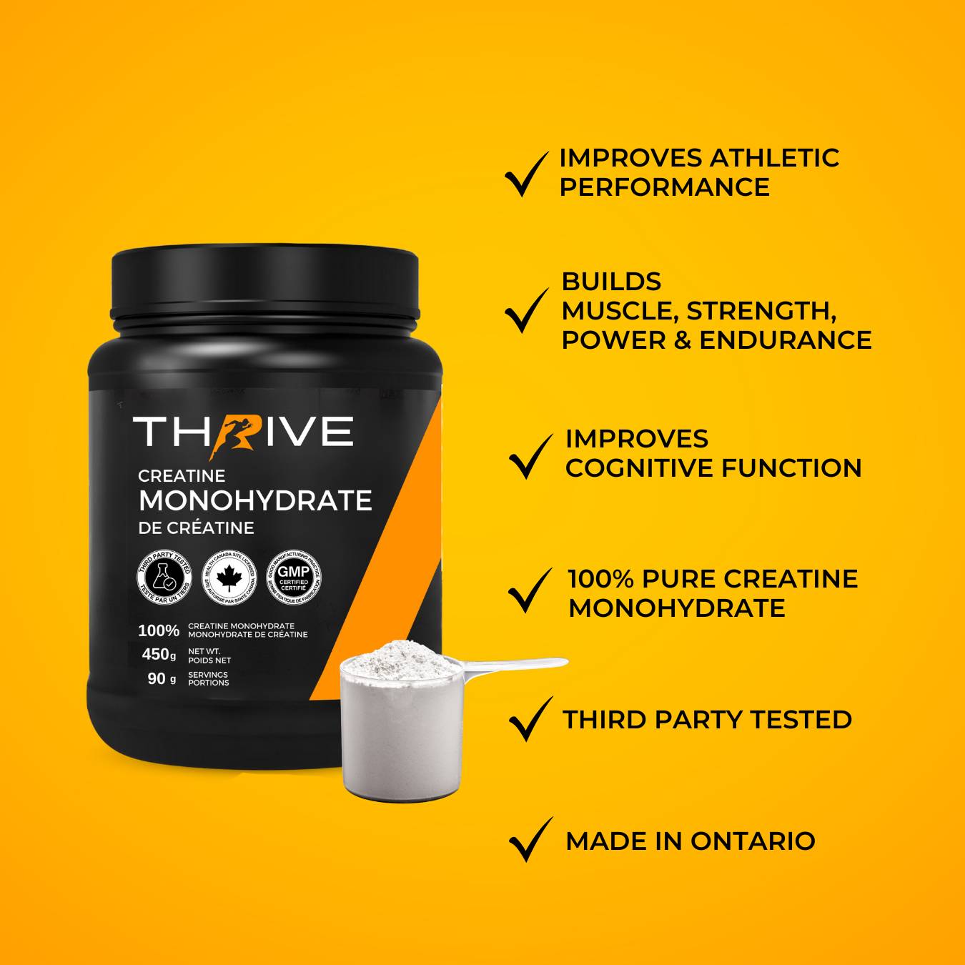 Thrive Pure Canadian Made Creatine Monohydrate